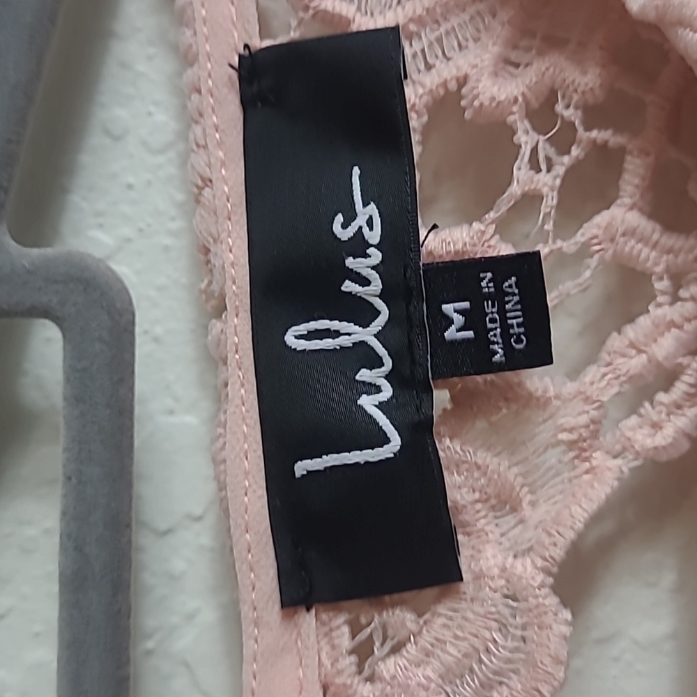 Lulus Elegant Pink Lace Maxi Dress Special Ocasion Size M - Picture 4 of 10